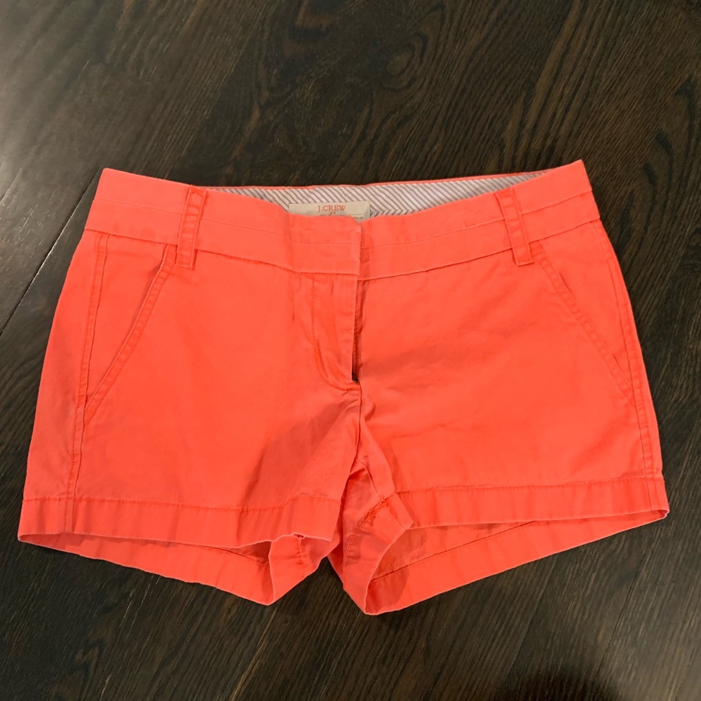 J. Crew NEON Chino Shorts Sz 2
